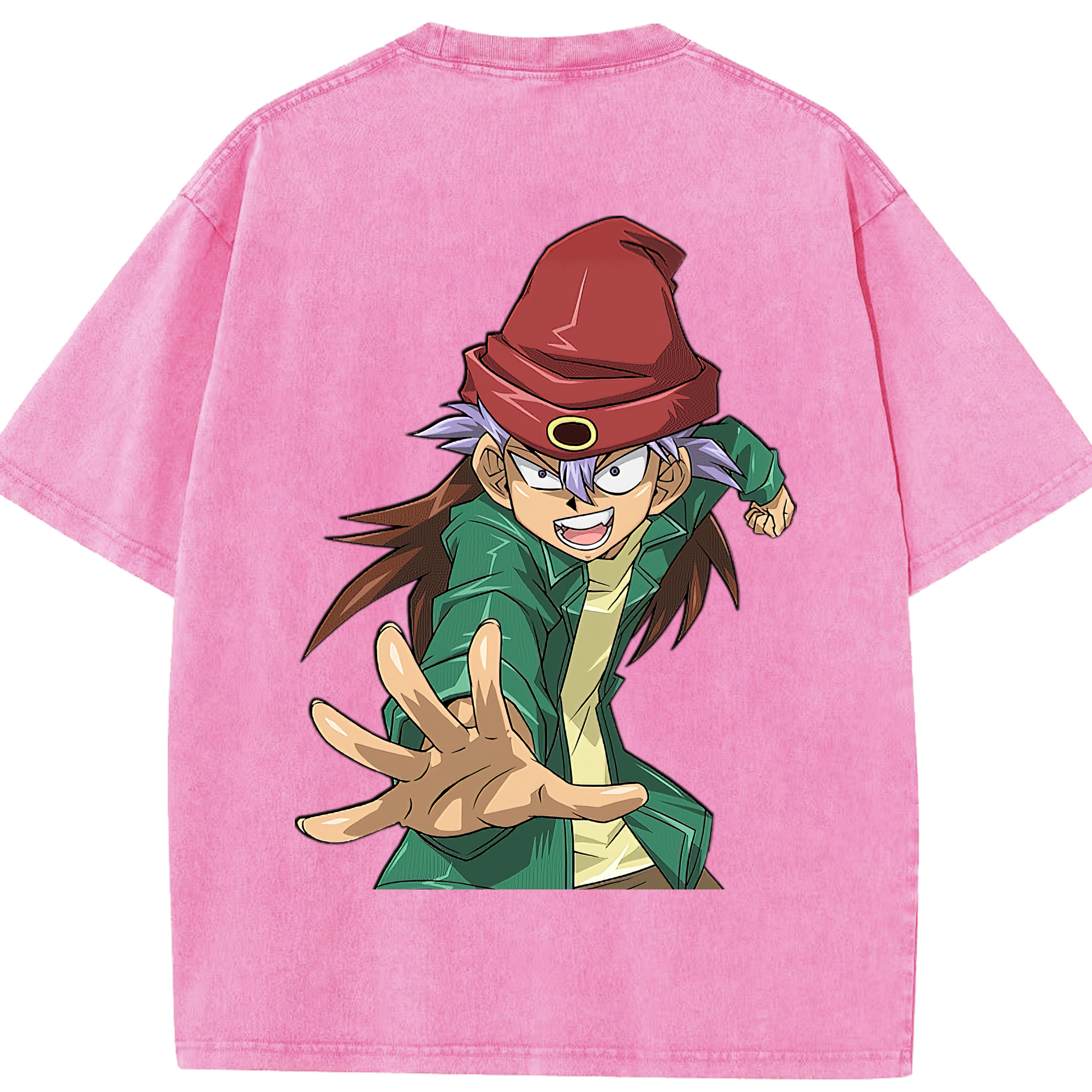 （画像用） 遊☆戯☆王 Yu-Gi-Oh! 綿100% ヴィンテージ風 半袖Tシャツ（背面プリント）